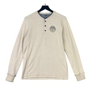 Knob‎ Creek Long John Sleep Shirt Mens M Thermal Henley Loungewear Pajamas